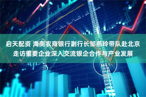 启天配资 海南农商银行副行长邹燕玲带队赴北京走访重要企业深入交流银企合作与产业发展