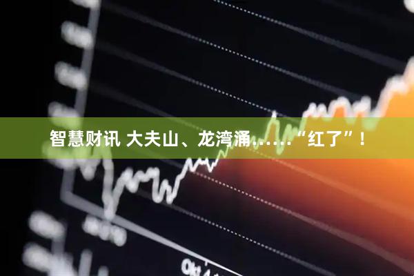 智慧财讯 大夫山、龙湾涌……“红了”！