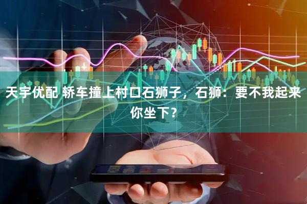 天宇优配 轿车撞上村口石狮子，石狮：要不我起来你坐下？