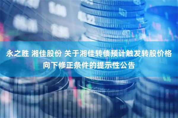 永之胜 湘佳股份 关于湘佳转债预计触发转股价格向下修正条件的提示性公告